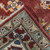 Kazak Rug Handmade Red Medallion 7x10 ft