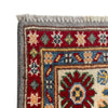 Kazak Rug Handmade Gray Medallion 4x6 ft