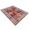 Kazak Rug Handmade Red Medallion 4x7 ft