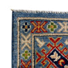Kazak Rug Handmade Blue Medallion 4x7 ft