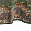 Kazak Rug Handmade Green Medallion 4x7 ft