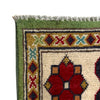 Kazak Rug Handmade Green Medallion 4x7 ft