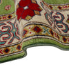 Kazak Rug Handmade Green Medallion 4x7 ft