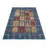 Bakhtiar Area Rug Handmade Blue Floral 4x7 ft