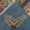 Bakhtiar Area Rug Handmade Blue Floral 4x7 ft