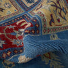 Bakhtiar Area Rug Handmade Blue Floral 4x7 ft