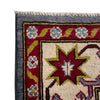 Kazak Rug Handmade Blue Medallion 4x7 ft
