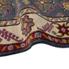 Kazak Rug Handmade Blue Medallion 4x7 ft