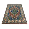 Heriz Area Rug Handmade Multi Medallion 4x7 ft