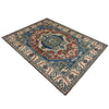Heriz Area Rug Handmade Multi Medallion 4x7 ft