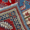 Kazak Rug Handmade Blue Medallion 4x7 ft