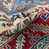 Kazak Rug Handmade Blue Medallion 4x7 ft