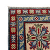 Kazak Rug Handmade Blue Medallion 4x7 ft