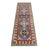 Kazak Rug Handmade Blue Medallion 6' Runner