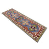 Kazak Rug Handmade Blue Medallion 6' Runner