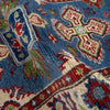 Kazak Rug Handmade Blue Medallion 6' Runner