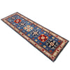 Kazak Rug Handmade Blue Medallion 6' Runner