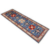 Kazak Rug Handmade Blue Medallion 6' Runner