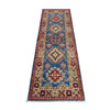 Kazak Rug Handmade Blue Medallion 6' Runner