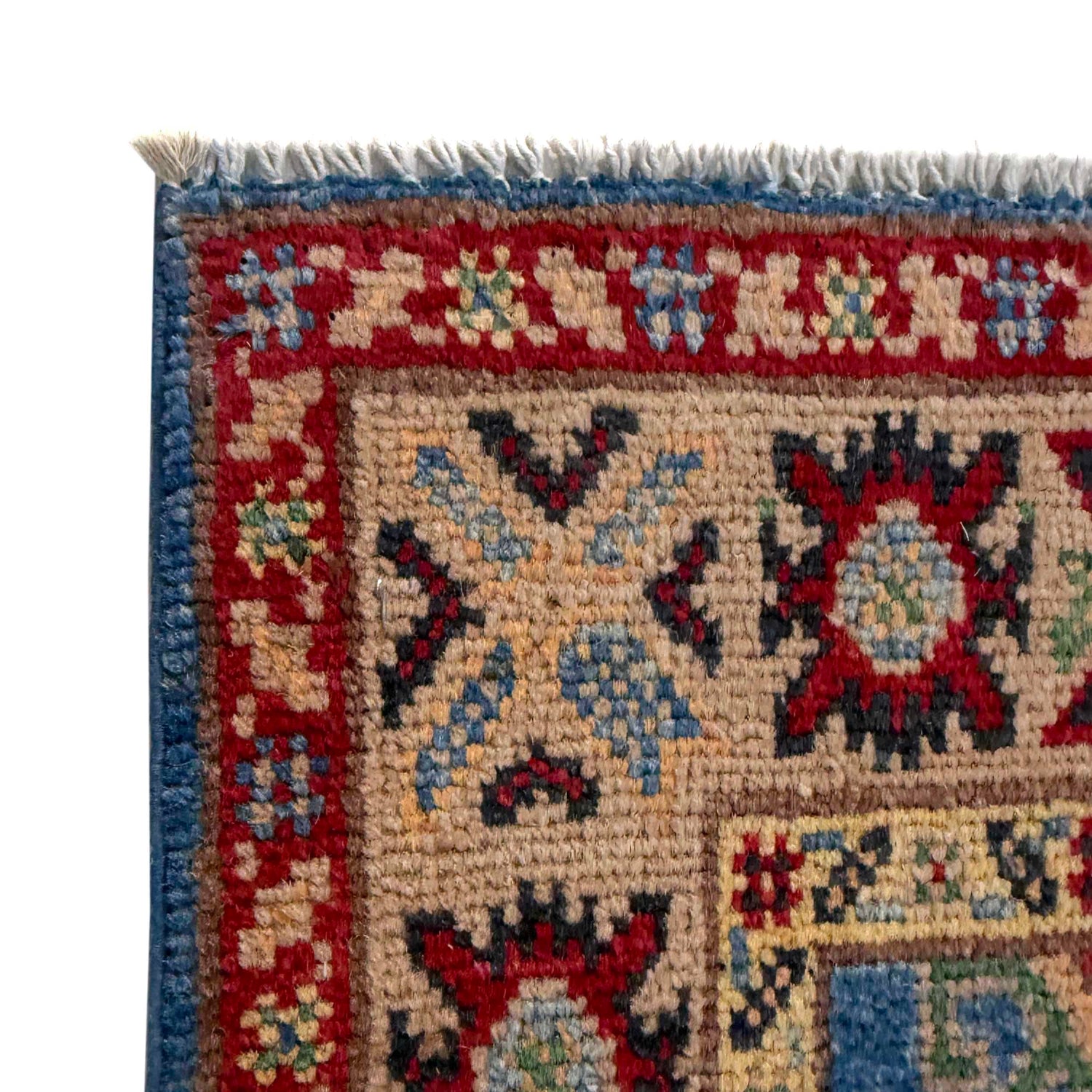 Kazak Rug Handmade Blue Medallion 6' Runner