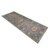 Kazak Rug Handmade Gray Medallion 5' Runner