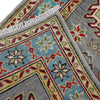 Kazak Rug Handmade Gray Medallion 5' Runner