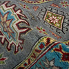 Kazak Rug Handmade Gray Medallion 5' Runner
