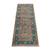 Kazak Rug Handmade Gray Medallion 5' Runner