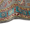 Kazak Rug Handmade Gray Medallion 5' Runner