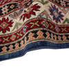 Kazak Rug Handmade Blue Medallion 4x7 ft