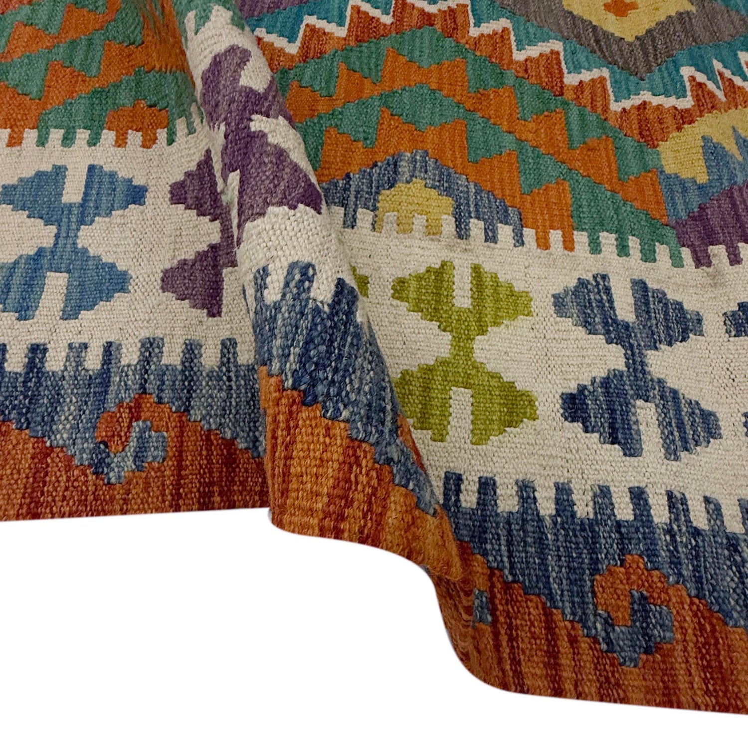 Handmade Multi Kilim Geometric 7x10 ft