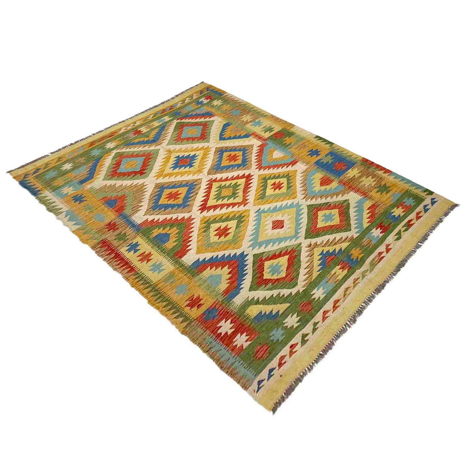 Handmade Multi Kilim Geometric 5x8 ft