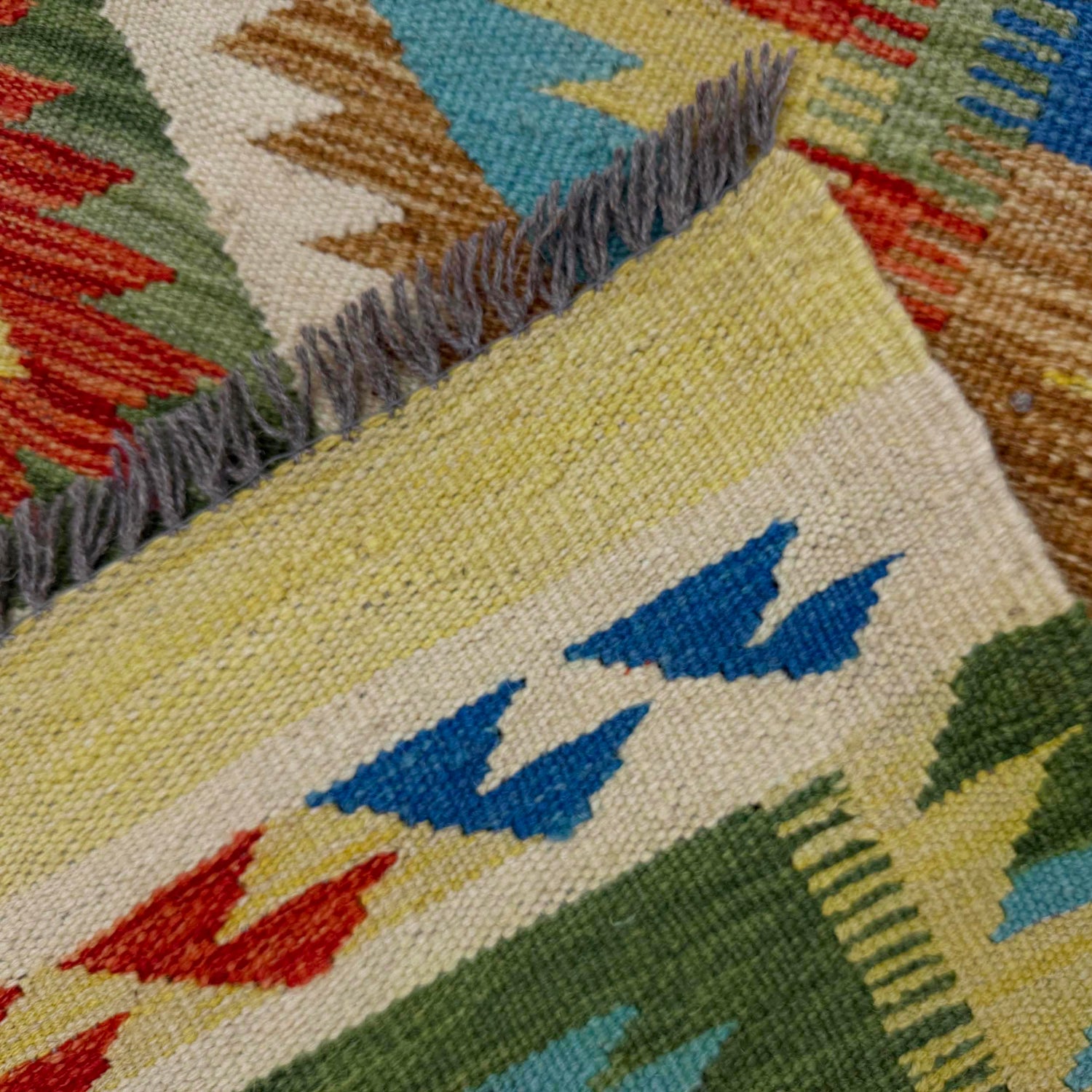Handmade Multi Kilim Geometric 5x8 ft