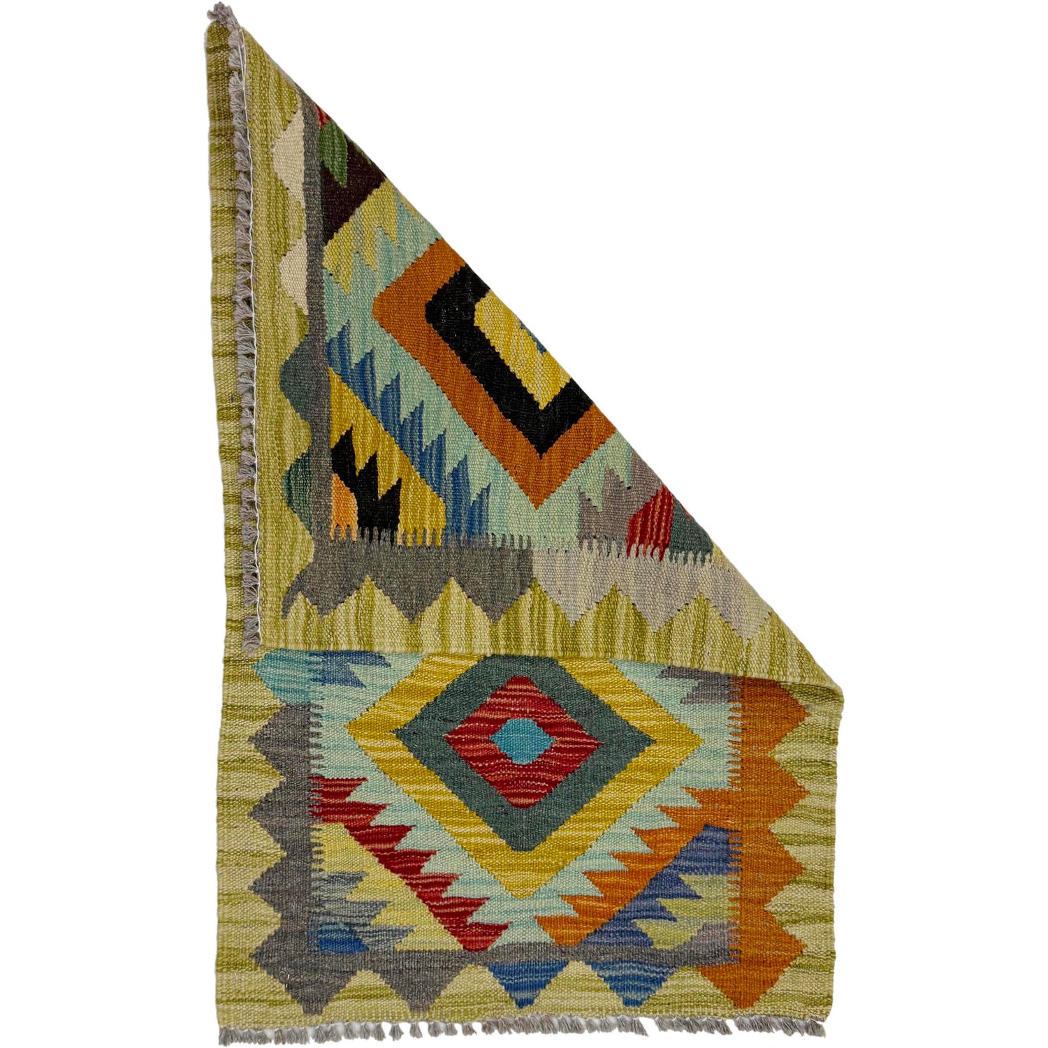 Handmade Multi Kilim Geometric 2x3 ft