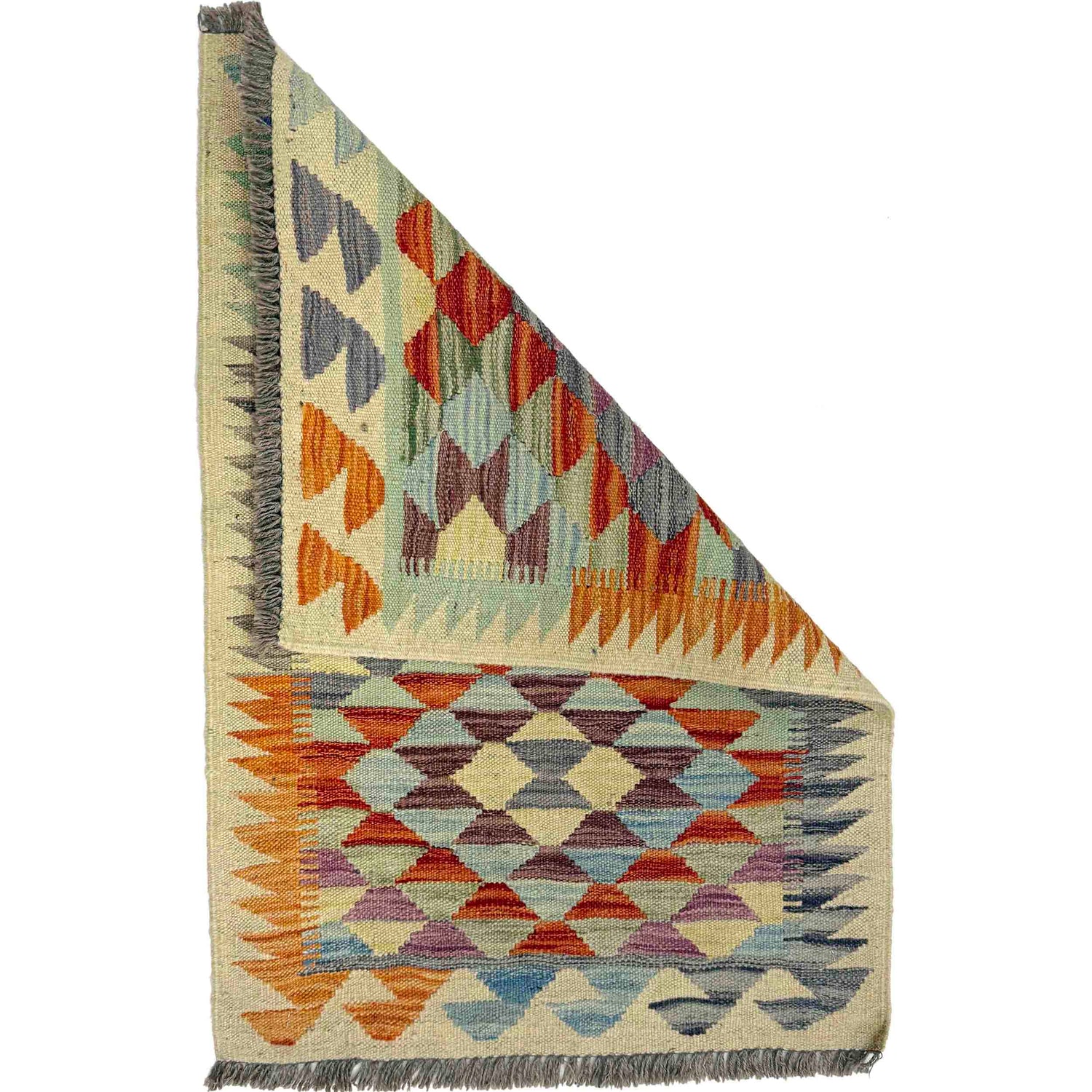 Handmade Multi Kilim Geometric 2x3 ft