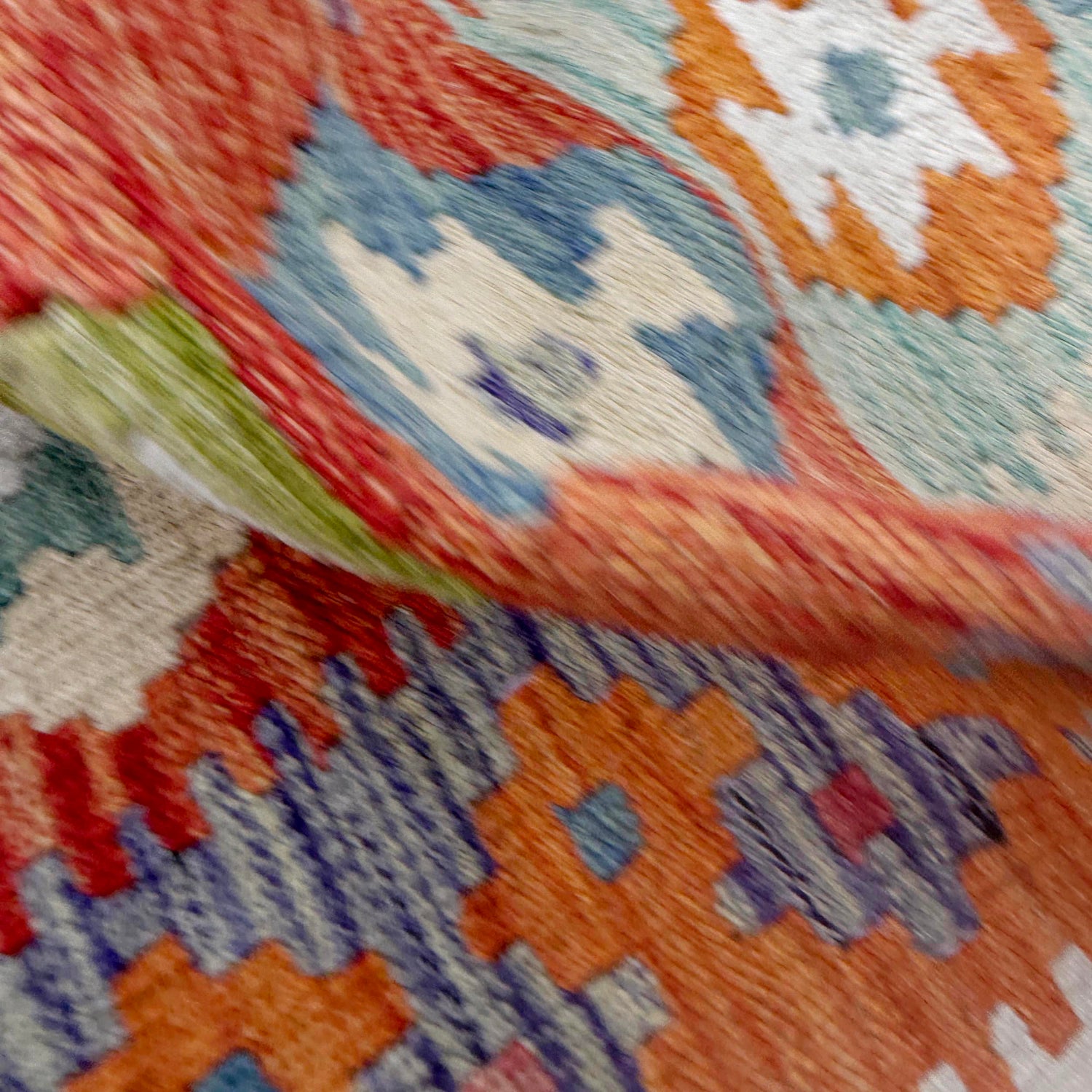 Handmade Multi Kilim Geometric 4x7 ft
