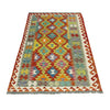 Handmade Multi Kilim Geometric 4x6 ft