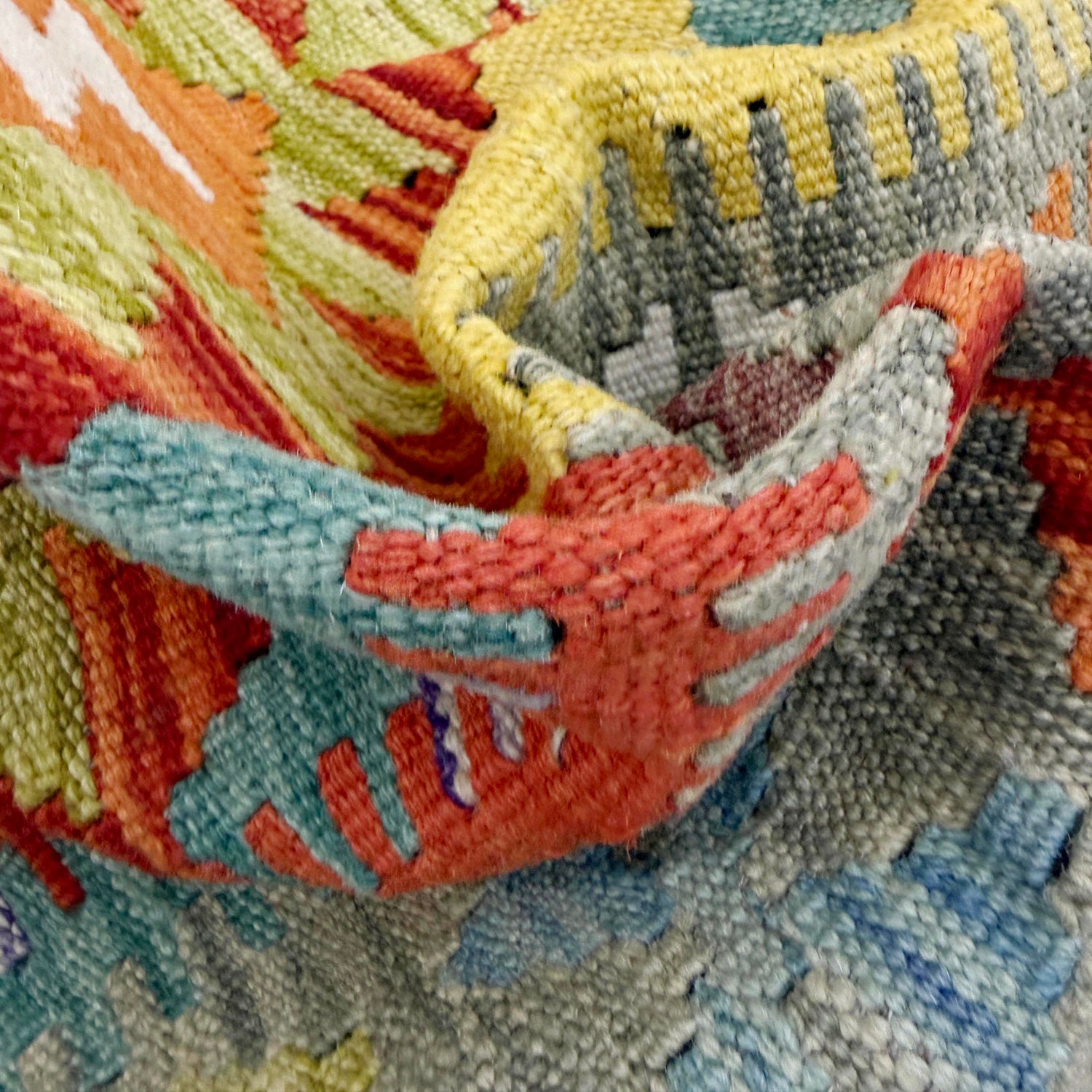 Handmade Multi Kilim Geometric 4x6 ft