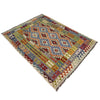 Hand-Knotted Multi Geometric Vegetable Kilim Area Rug – 150 x 195 cm | SKU: G38885