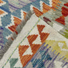 Hand-Knotted Multi Geometric Vegetable Kilim Area Rug – 150 x 195 cm | SKU: G38885