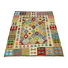 Handmade Multi Kilim Geometric 4x7 ft