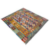 Hand-Knotted Multi Geometric Vegetable Kilim Area Rug – 148 x 202 cm | SKU: G38892