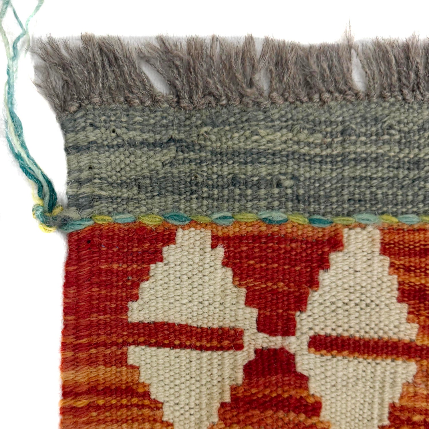 Hand-Knotted Multi Geometric Vegetable Kilim Area Rug – 148 x 202 cm | SKU: G38892