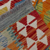 Hand-Knotted Multi Geometric Vegetable Kilim Area Rug – 148 x 202 cm | SKU: G38892