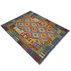 Handmade Multi Kilim Geometric 4x7 ft