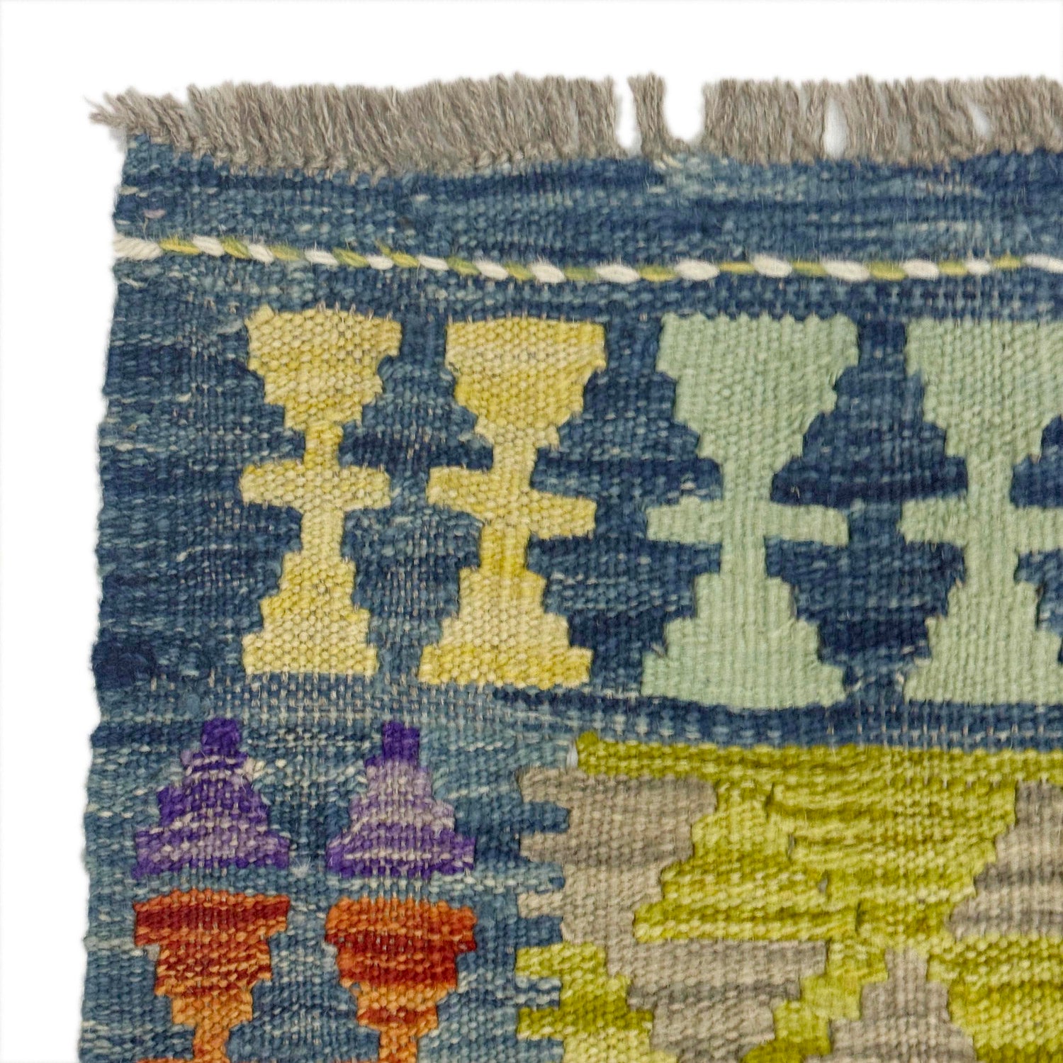 Handmade Multi Kilim Geometric 4x7 ft