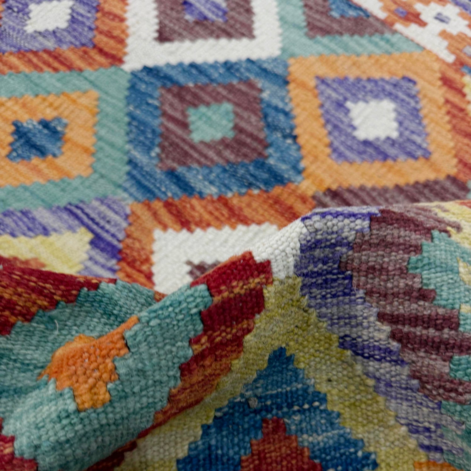 Handmade Multi Kilim Geometric 3x5 ft