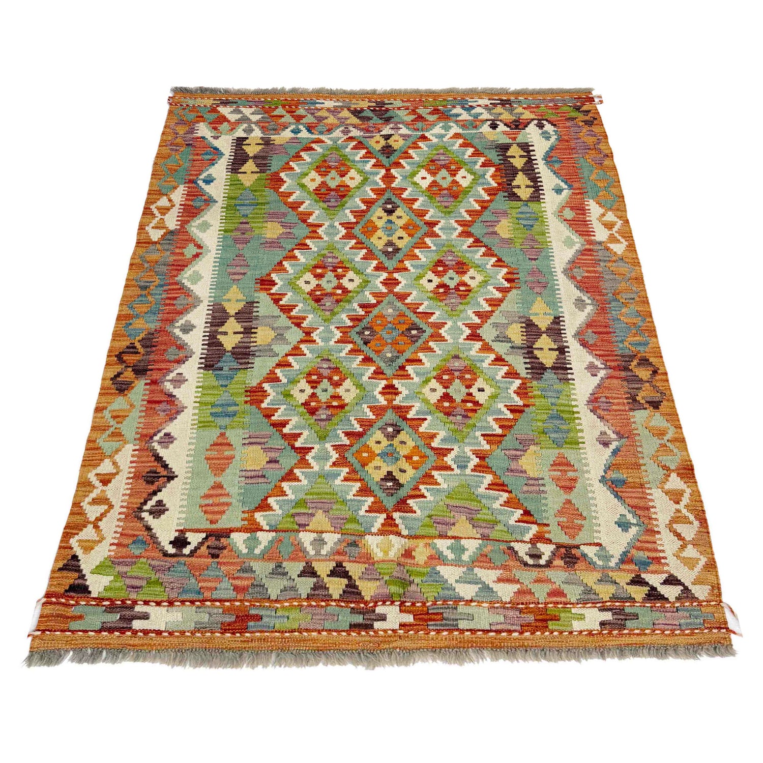 Handmade Multi Kilim Geometric 3x5 ft