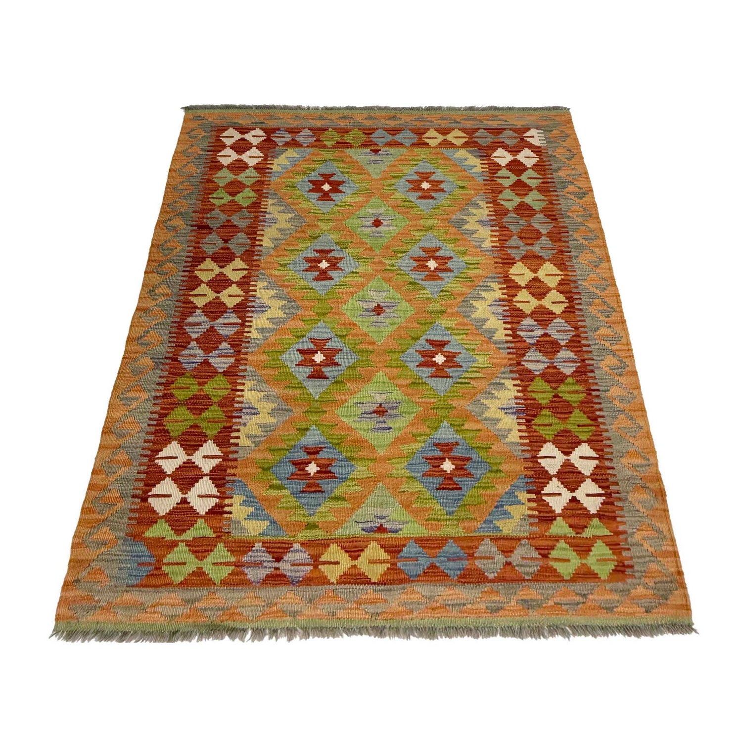 Handmade Multi Kilim Geometric 3x5 ft