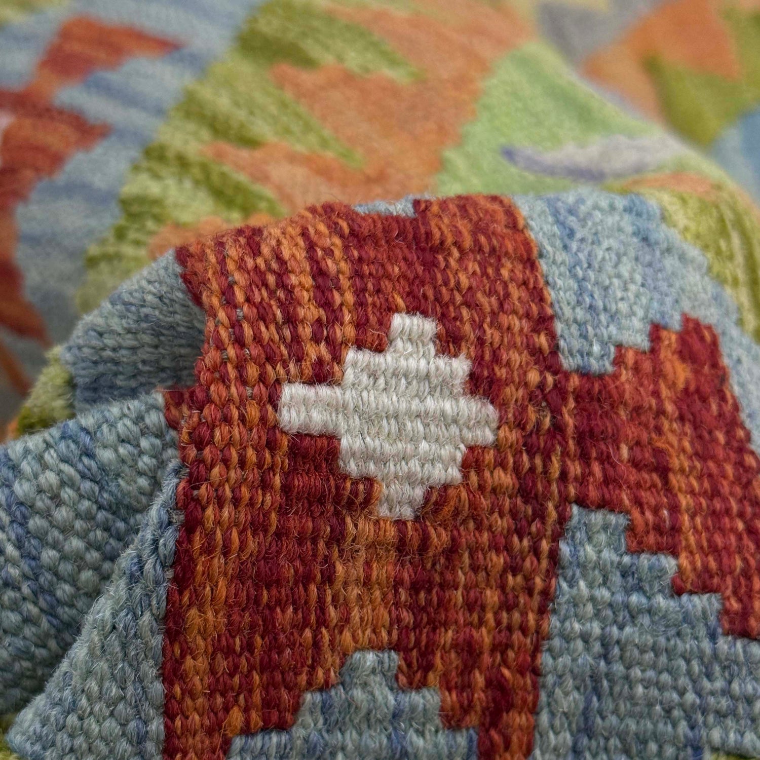 Handmade Multi Kilim Geometric 3x5 ft